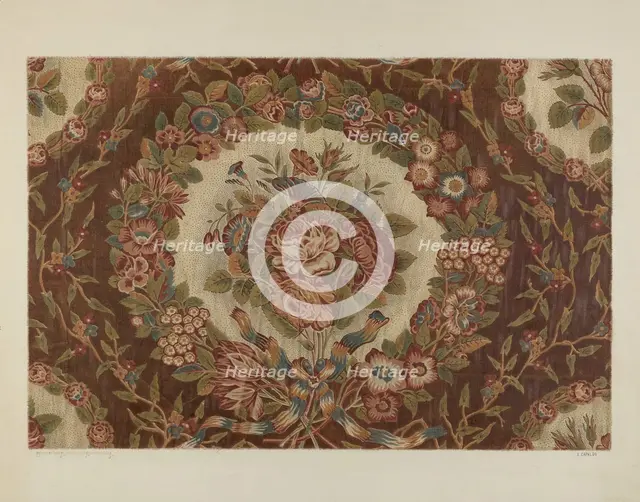 Printed Textile, c. 1941. Creator: Ernest Capaldo.
