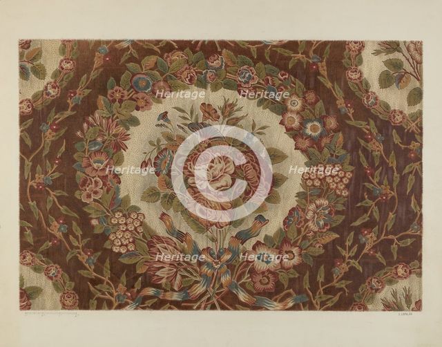 Printed Textile, c. 1941. Creator: Ernest Capaldo.