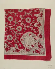 Printed Textile, c. 1941. Creator: Ernest Capaldo