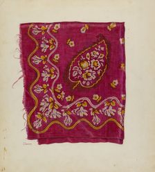 Printed Textile, c. 1941. Creator: Joseph Lubrano