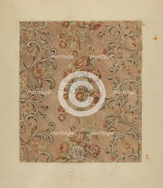 Printed Textile, c. 1936. Creator: George Loughridge.