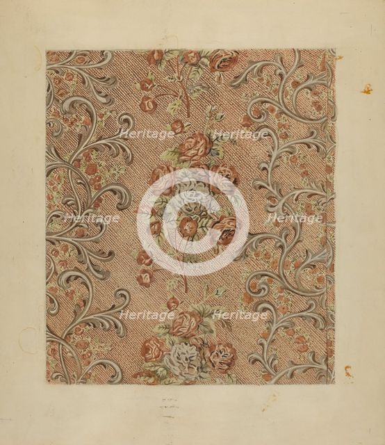 Printed Textile, c. 1936. Creator: George Loughridge.