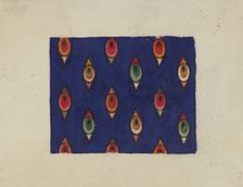Printed Textile, c. 1938. Creator: Cleon Barton