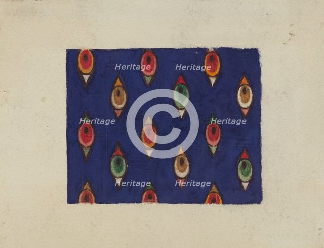 Printed Textile, c. 1938. Creator: Cleon Barton.