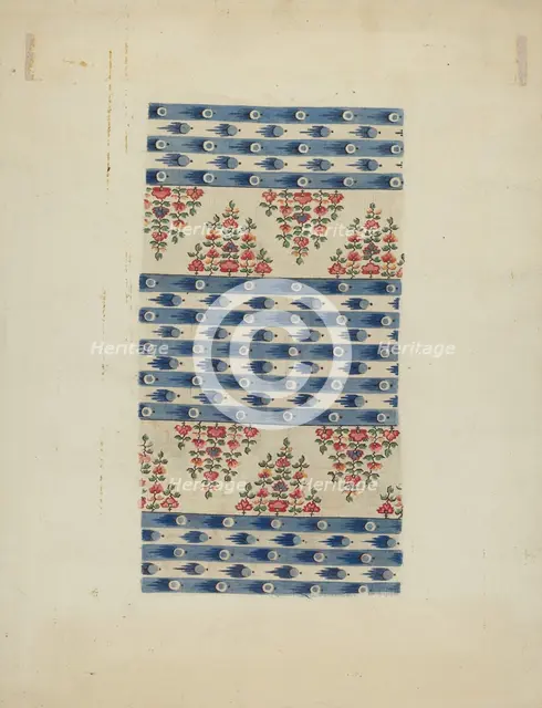 Printed Textile, c. 1938. Creator: Eleanor Rogers.