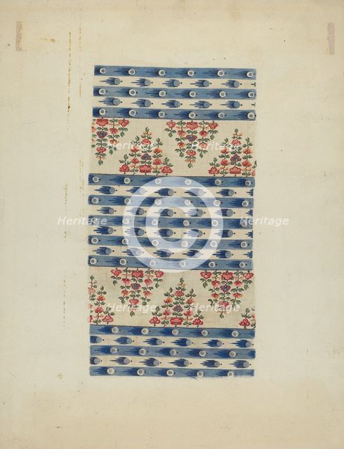Printed Textile, c. 1938. Creator: Eleanor Rogers.