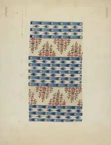 Printed Textile, c. 1938. Creator: Eleanor Rogers