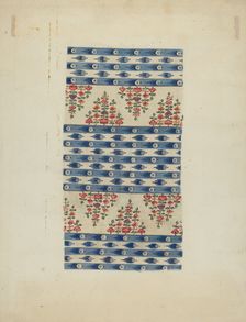Printed Textile, c. 1938. Creator: Eleanor Rogers