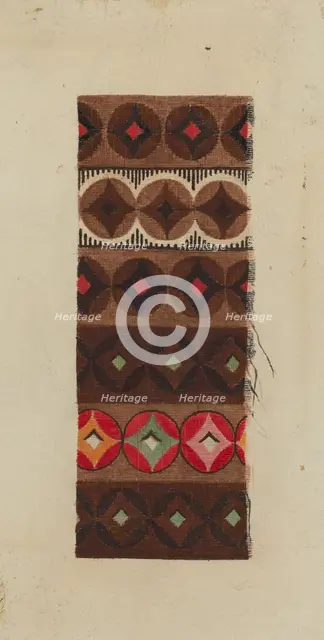 Printed Textile, c. 1938. Creator: Eleanor Rogers.