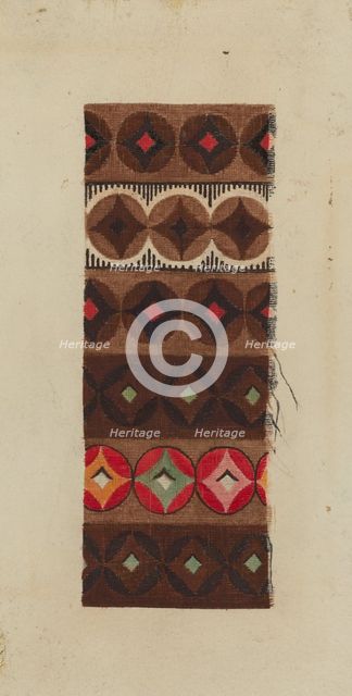 Printed Textile, c. 1938. Creator: Eleanor Rogers.