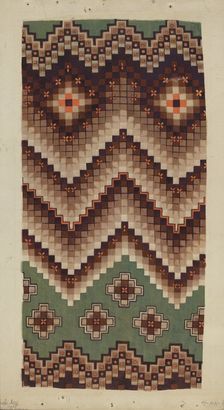 Printed Textile, c. 1938. Creator: Eleanor Rogers