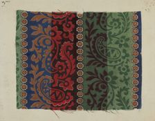 Printed Textile, c. 1938. Creator: Lucille Lacoursiere