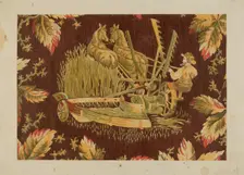 Printed Textile, c. 1938. Creator: Pearl Gibbo