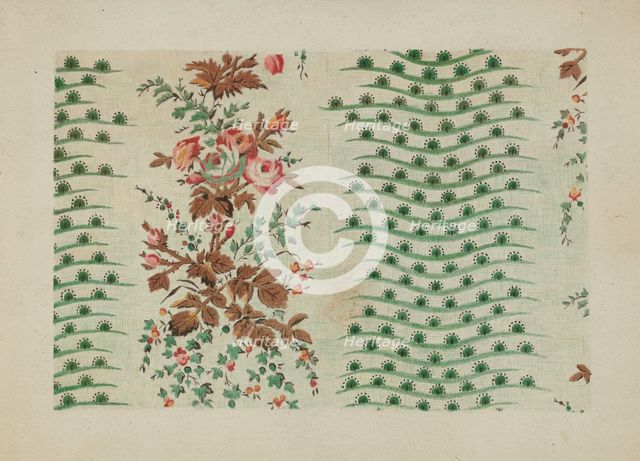 Printed Textile, c. 1938. Creator: Ralph M. Lewis.