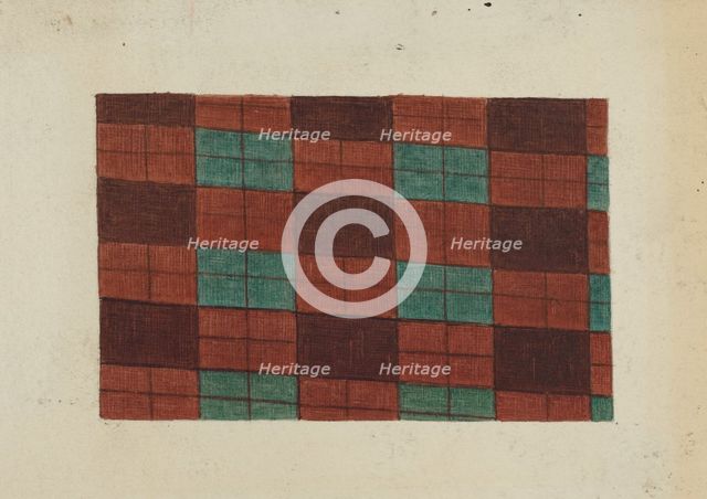 Printed Textile, c. 1938. Creator: Ralph M. Lewis.