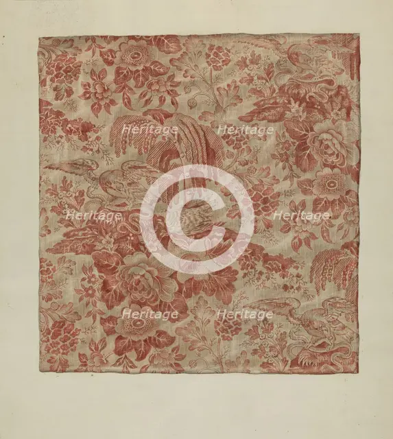 Printed Textile, c. 1939. Creator: Sylvia DeZon.