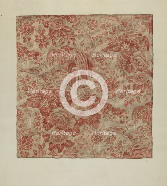 Printed Textile, c. 1939. Creator: Sylvia DeZon.