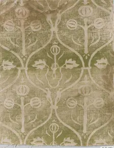 Printed Textile, German, 15th century. Creator: Unknown