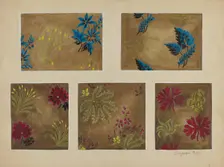 Printed Textiles, c. 1936. Creator: Suzanne Roy
