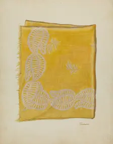Printed Textiles, c. 1940. Creator: Joseph Lubrano