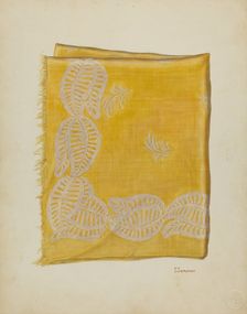 Printed Textiles, c. 1940. Creator: Joseph Lubrano