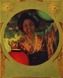 Printed with Shackell's Bi-Color Lake & Blue 1907