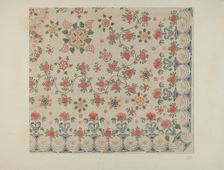 Printed Bedspread, c. 1938. Creator: Edward Kibbee