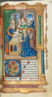 Printed Book of Hours (Use of Rome): fol. 40r, Presentation in the Temple, 1510. Creator: Guillaume Le Rouge (French, Paris, active 1493-1517)