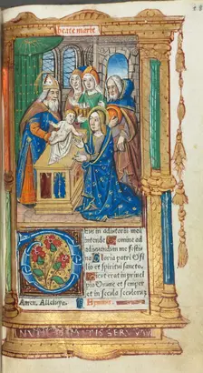 Printed Book of Hours (Use of Rome): fol. 40r, Presentation in the Temple, 1510. Creator: Guillaume Le Rouge (French, Paris, active 1493-1517)