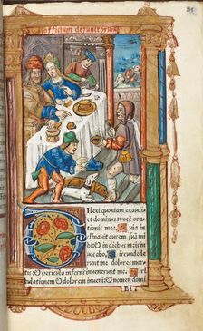 Printed Book of Hours (Use of Rome): fol. 73r, Lazarus, 1510. Creator: Guillaume Le Rouge (French, Paris, active 1493-1517)