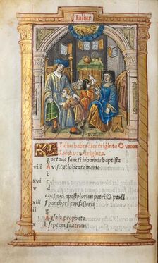 Printed Book of Hours (Use of Rome): fol. 8v, July calendar illustration, 1510. Creator: Guillaume Le Rouge (French, Paris, active 1493-1517)