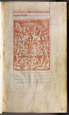 Printed Book of Hours (Use of Rome): fol. 1r, Printers Mark, 1510. Creator: Guillaume Le Rouge (French, Paris, active 1493-1517)