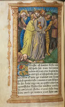 Printed Book of Hours (Use of Rome): fol 20v, Christ in Gethsemane, 1510. Creator: Guillaume Le Rouge (French, Paris, active 1493-1517)