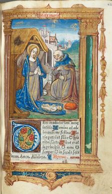 Printed Book of Hours (Use of Rome): fol. 34r, The Nativity, 1510. Creator: Guillaume Le Rouge (French, Paris, active 1493-1517)