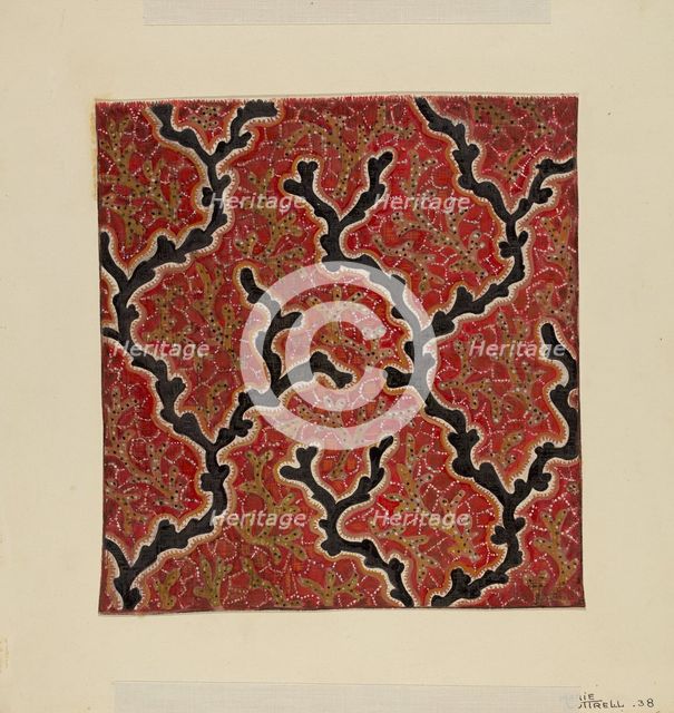 Printed Calico, 1938. Creator: Marie Lutrell.