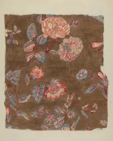Printed Calico, c. 1937. Creator: Arelia Arbo