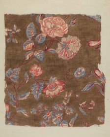 Printed Calico, c. 1937. Creator: Arelia Arbo