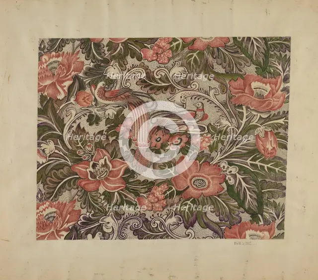 Printed Cotton, c. 1936. Creator: Eugene La Foret.