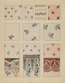 Printed Cotton, c. 1936. Creator: Millia Davenport