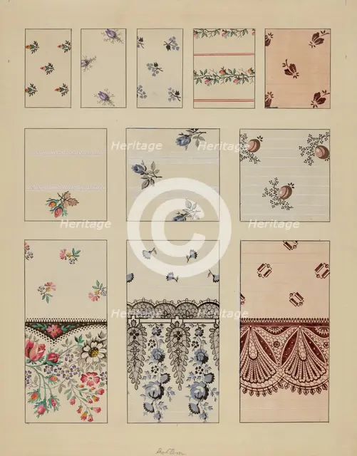 Printed Cotton, c. 1936. Creator: Millia Davenport.
