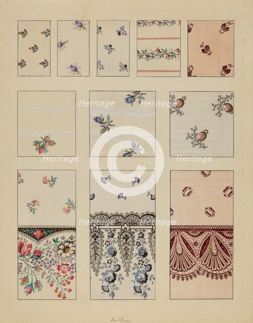 Printed Cotton, c. 1936. Creator: Millia Davenport.