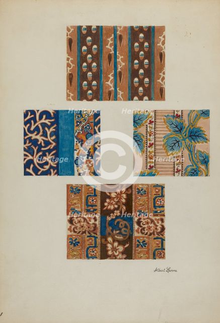 Printed Cotton, c. 1937. Creator: Albert J. Levone.