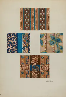 Printed Cotton, c. 1937. Creator: Albert J. Levone