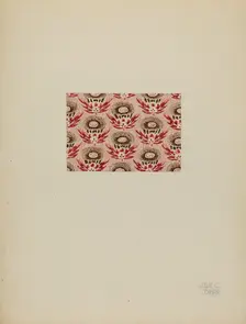 Printed Cotton, c. 1937. Creator: Julie C Brush