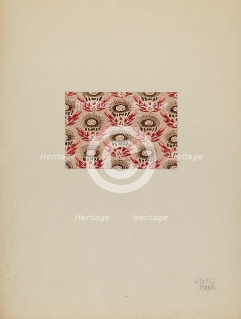 Printed Cotton, c. 1937. Creator: Julie C Brush.