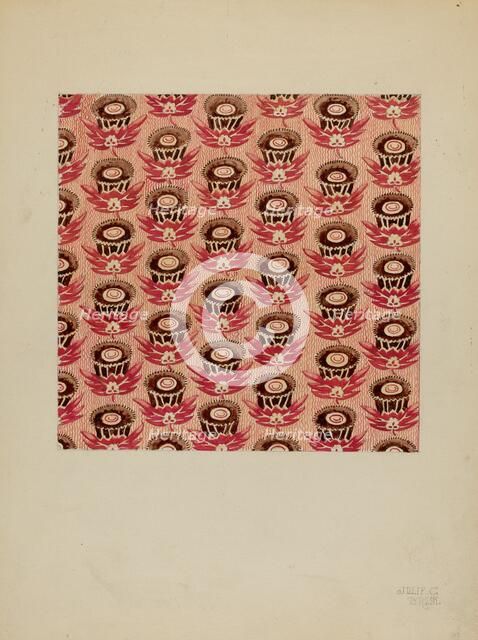 Printed Cotton, c. 1937. Creator: Julie C Brush.