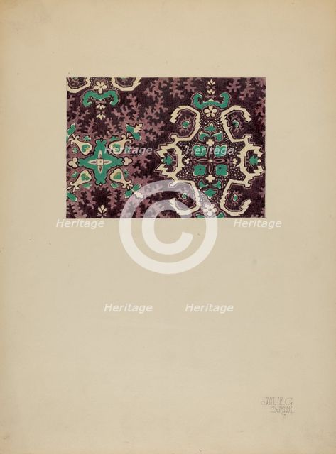 Printed Cotton, c. 1937. Creator: Julie C Brush.