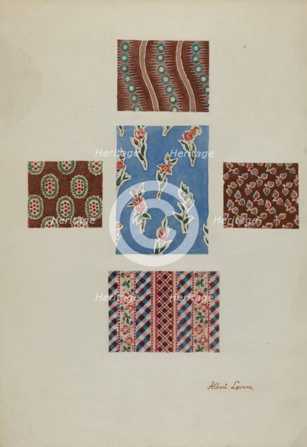 Printed Cotton, c. 1938. Creator: Albert J. Levone.