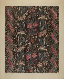 Printed Cotton, c. 1939. Creator: Edith Magnette