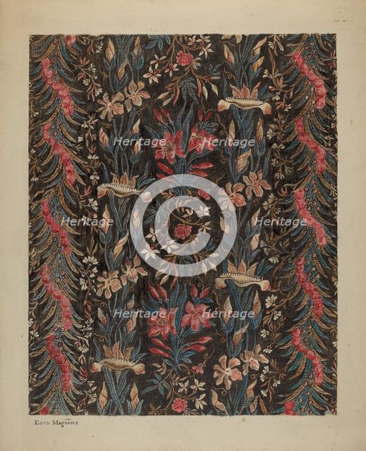 Printed Cotton, c. 1939. Creator: Edith Magnette.